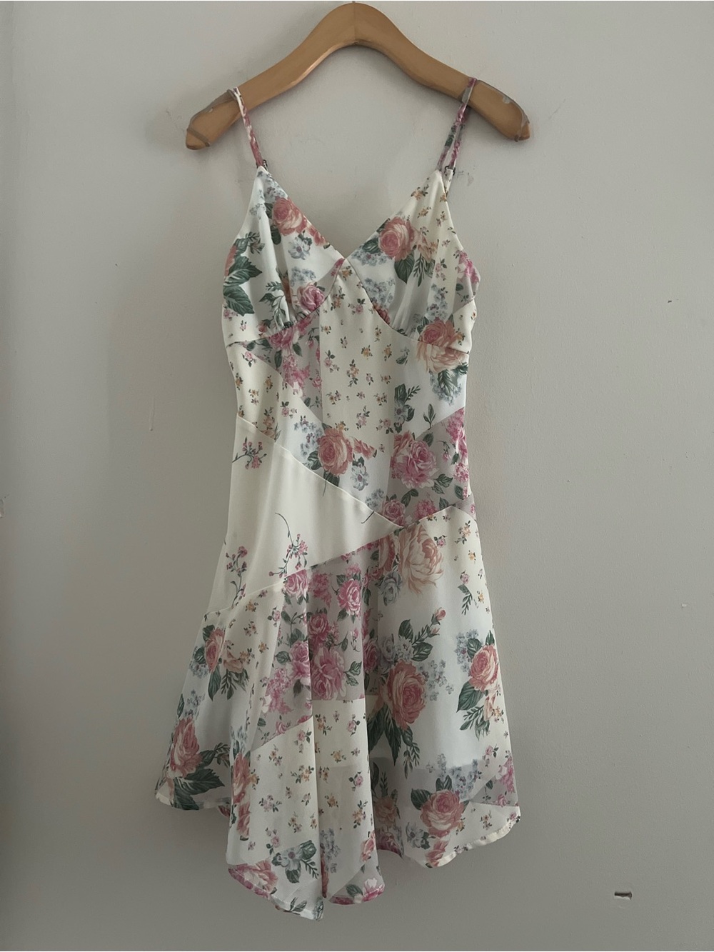 Floral Patchwork Midi Slip Dress XXS